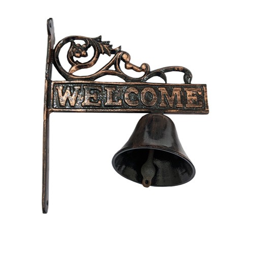 Aluminium Large Welcome Wall Mounted Bell